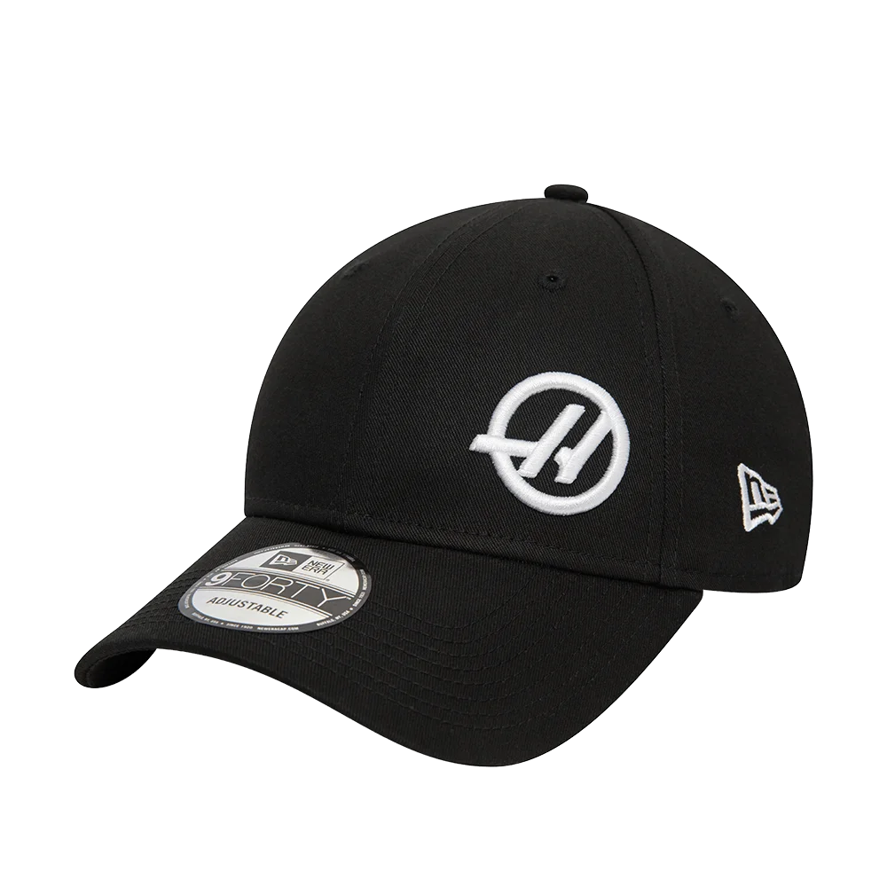Haas Racing F1 New Era E-Frame Trucker Baseball Hat - Black