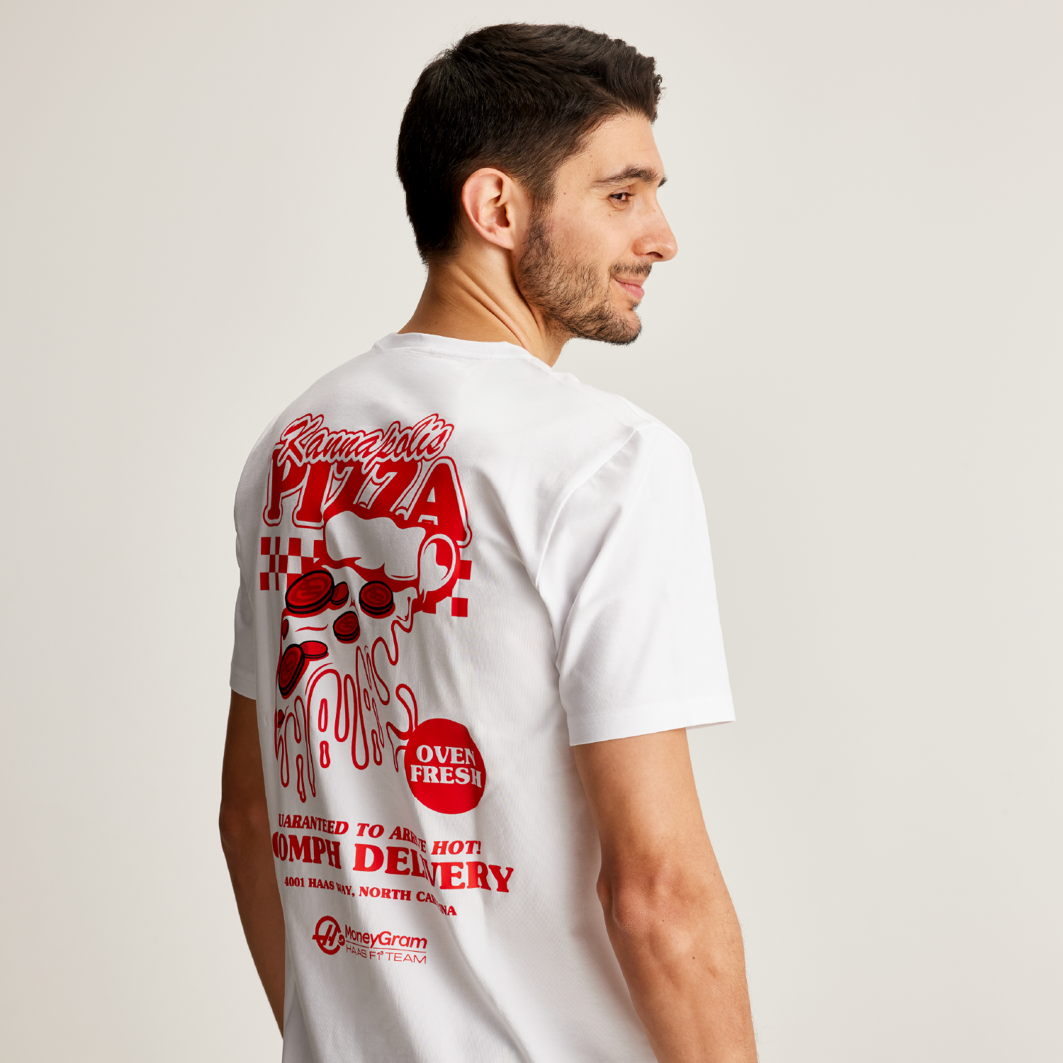 901525 T-shirt Pizza Screenprint -White (0)