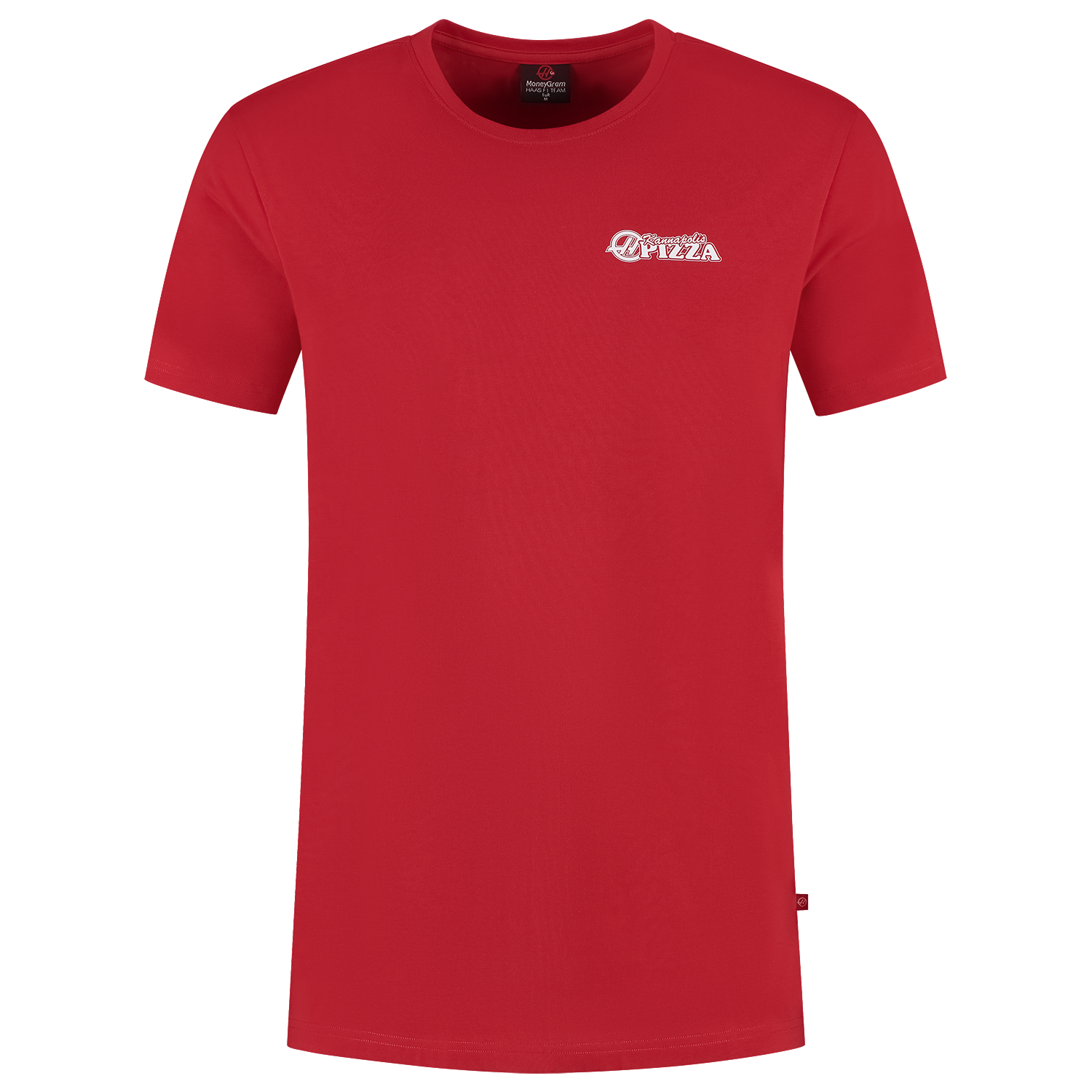 901527 T-shirt Pizza Screenprint - Red (01)