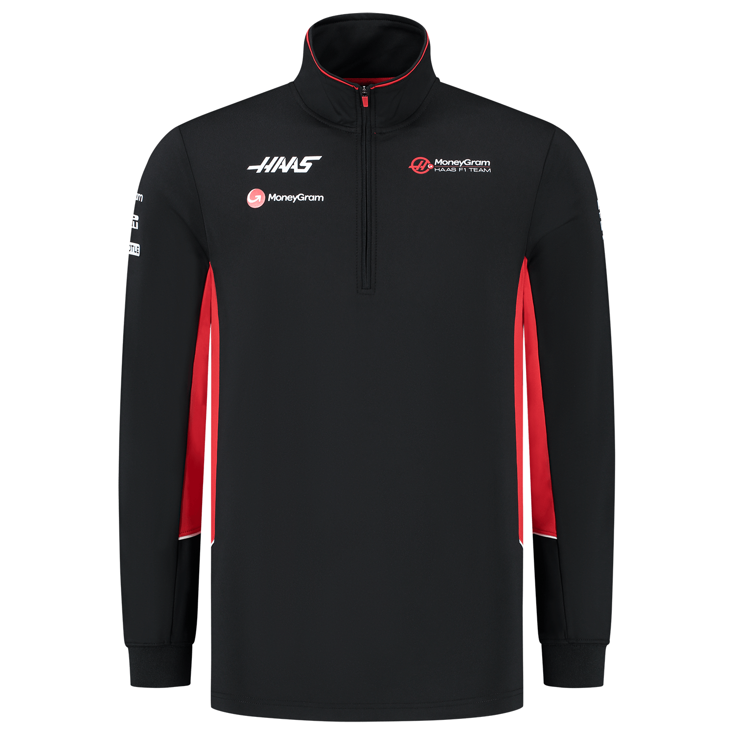 Haas F1 Zip Sweater Fitted MoneyGram Haas F1 Team Tricorp